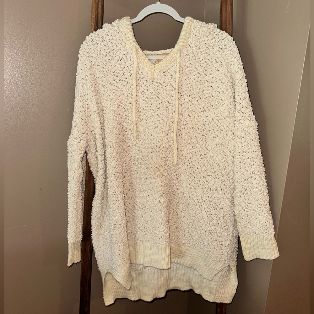 cream popcorn hoodie